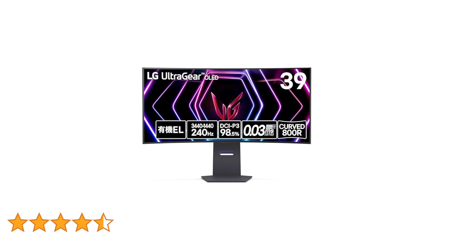 美品！有機EL LG 39GS95QE-B UWQHD ウルトラワイドモニター⭐︎ Amazon.com: LG 39GS95QE Ultragear OLED Curved Gaming Monitor
